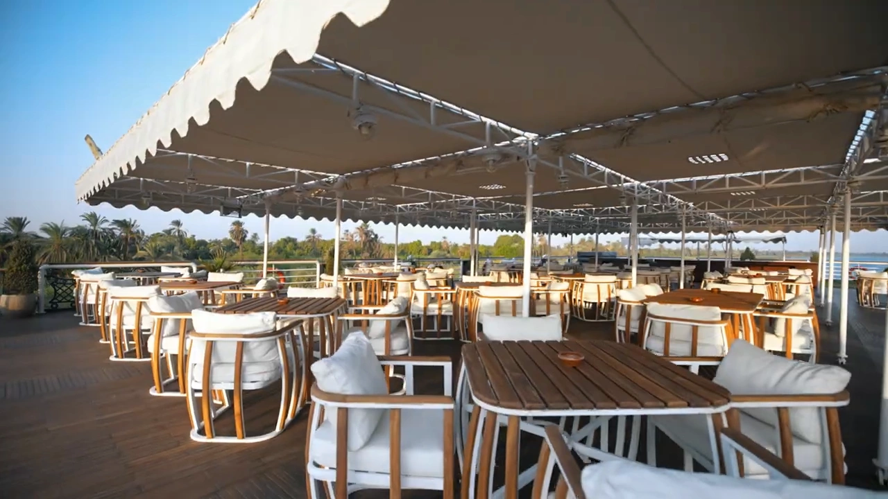 Sun deck of the Sonesta St. George I Nile Cruise Ship Nile cruise
